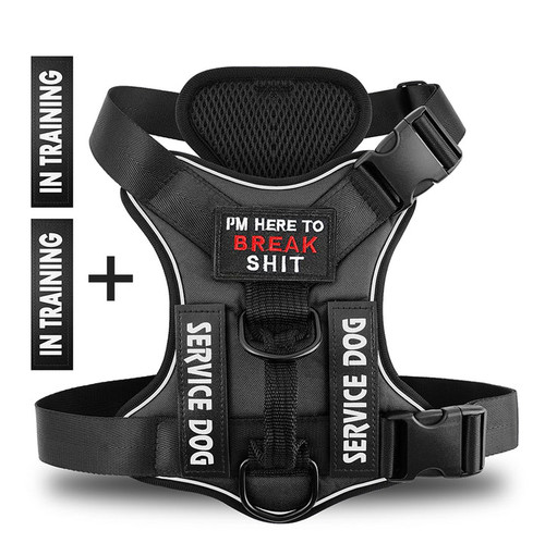 Reflective tactical dog vest - tactical,